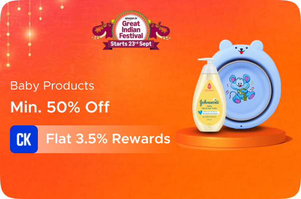 Amazon: Minimum 50% Off on Baby Products + Flat 3.5% Rewards